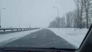 На трассе М-7 в Моргаушском районе началось строительство двух надземных переходов