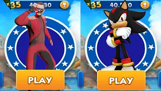 Sonic Dash - Dr. Robotnik vs Shadow vs All Bosses ZZazz and Eggman Mod All Characters Run Gameplay