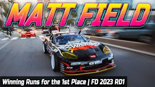 MATT FIELD Winning Runs on Formula Drift 2023 RD1 (LONG BEACH)