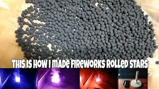 Fireworks Rolled Stars | Improvised Rolling Machine