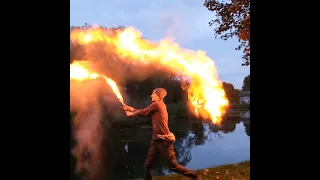 #shorts Incredible Fire Sword Blast!