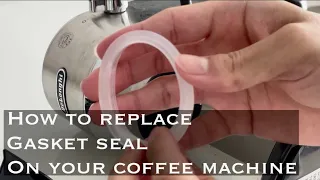 How to replace a group gasket seal on your espresso coffee machine | delonghi dedica ec685