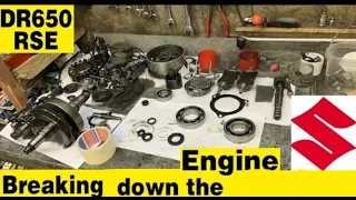 Suzuki DR650 RSE Restoration Part 3 The Engine disassembly