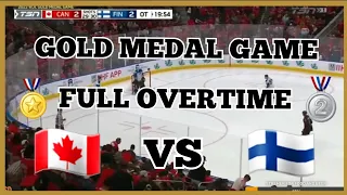 IIHF World Juniors 2022 - Canada vs Finland - GOLD MEDAL GAME - Full Overtime / Medal Distribution