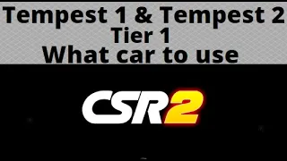 Tempest 1 & tempest 2, Tier 1 Recommended Cars