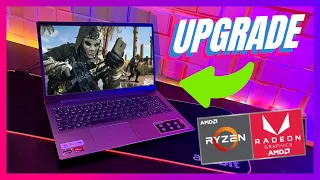 💪 AINDA MAIS FORTE! Fiz UPGRADE no Lenovo Ideapad 3 Ryzen 5 5500u Vega 7 com Testes Atualizados 2023