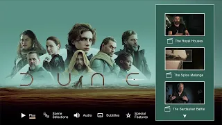 "Dune" (2021) Blu-ray - Exploring the Blu-ray Menus