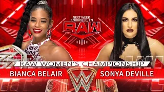 WWE - Sonya Deville vs. Bianca Belair - WWE Raw Women´s Championship -  Raw 25/04/22 - Full Match