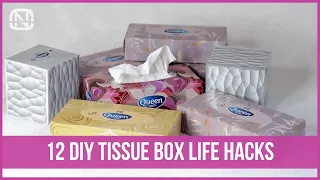 12 tissue box life hacks - How to reuse empty tissue boxes for home organization  | OrgaNatic