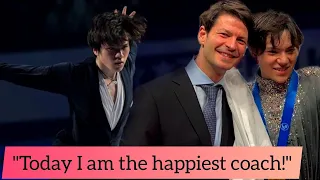 Stephane Lambiel and Shoma Uno at a press conference: about plans, injuries and rivals.