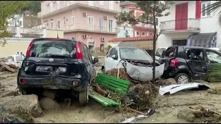 Landslide sweeps through Italian island of Ischia