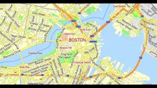 map of Boston Massachusetts