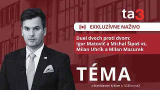 EXKLUZÍVNY DUEL: Igor Matovič a Michal Šipoš vs Milan Mazurek a Milan Uhrík