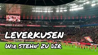 Hymne Bayer 04 Leverkusen I "Leverkusen" und "Wir stehn' zu dir" I Bundesliga Februar 2024