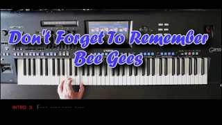 Don't Forget To Remember - Bee Gees, Cover mit titelbezogenem Style auf Yamaha Genos