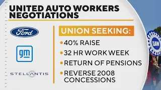 United Auto Workers prepare to strike as no deal reached with Big 3 automakers in Detroit