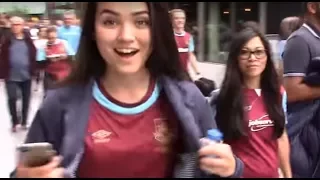 West Ham Fan  at The London Stadium for the first competitive match. HISTORY MADE | ASHLEY CROFT