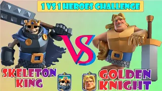 skeleton king vs golden knight *2022* - clash royale | challenge in clash royale | clash royale