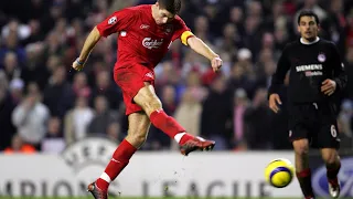 Steven Gerrard Goal vs Olympiacos 2005 Champions League