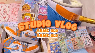 ✴️🌐stickers & shoes! | studio vlog