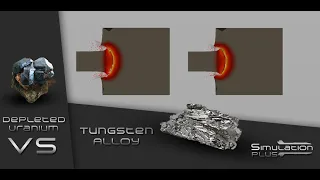Depleted Uranium Vs Tungsten Alloy | Armour Piercing Simulation