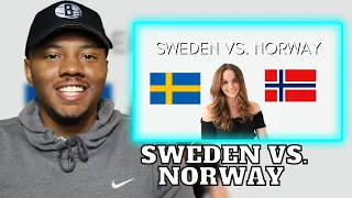 AMERICAN REACTS TO SWEDEN VS. NORWAY // Life in Sweden compared to life in Norway