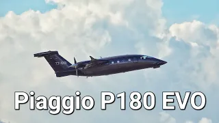 Piaggio P180 Avanti EVO Takeoff (World’s Fastest Turboprop)