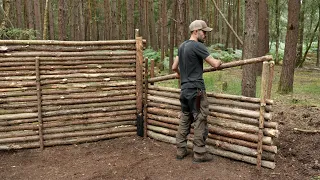 Building a Bushcraft Survival Shelter: The Walls