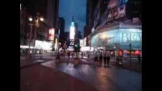 Times Square at 5AM!  ALMOST EMPTY!  The City That Never Sleeps is SLEEPING!