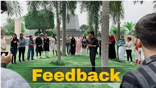 Feedback of outdoor Training | Confidence Buliding |  English and public speaking class in Lucknow