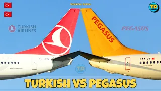 Turkish Airlines Vs Pegasus Airlines Comparison 2023! 🇹🇷 Vs 🇹🇷