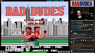 Bad Dudes прохождение (U) | Игра на (Dendy, Nes, Famicom, 8 bit) Data East 1990 Стрим HD RUS