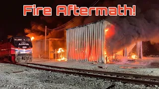 Fire Aftermath at Amtrak's Beech Grove Shops