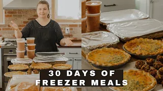 Cook Once And Eat For A Month | Easy From Scratch Freezer Meals