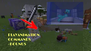 5 Playanimation commands in Minecraft!!!
