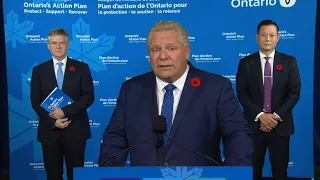 Ontario premier and finance minister discuss 2020 budget – November 5, 2020