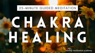 25 Minute Guided Meditation to Balance Your CHAKRAS & Heal Your Body (Sleep Meditation) | davidji