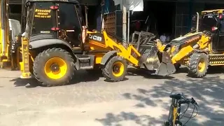 Jcb 3CX ve Cat 432F2 Bekoloderler Kapışıyor Kim Kimi İttirecek // Jcb ve Cat Backhoe Loader Show