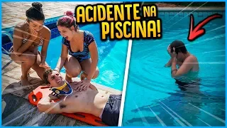 PAREI A GRAVAÇÃO PORQUE ACONTECEU UM ACIDENTE NA PISCINA!! [ REZENDE EVIL ]