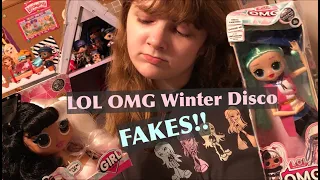LOL Surprise OMG Winter Disco FAKE VS REAL Doll Comparison - How to Spot Fake L.O.L. O.M.G. Dolls