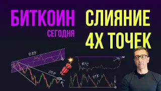 БИТКОИН СЛИЯНИЕ 4х ТОЧЕК [DXY, VIX, BTC, S&P500]