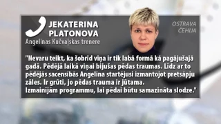 Rīt EČ daiļslidošanā ar traumētu pēdu uzsāks Angelina Kučvaļska