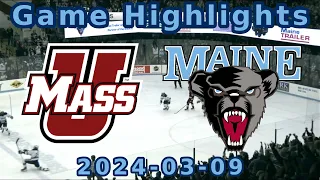 Maine vs UMass 2024-03-09 Game Highlights