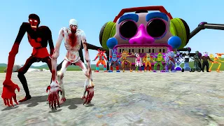 NEW SCP-096 THE SHY GUY VS ALL GLAMROCK FNAF SECURITY BREACH ANIMATRONICS in Garry's Mod!