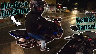 Kawasaki Z750 NIJE BRZI od R6! Nocna voznja po gradu sa Milosem