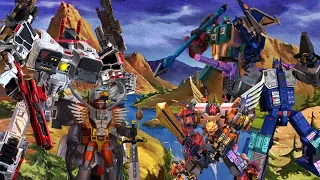EVERY TRANSFORMERS COMBINERS GODMASTERS & TITANS GAMEPLAY
