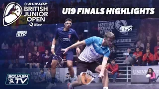 Squash: Dunlop British Junior Open 2019 - U19 Finals Highlights