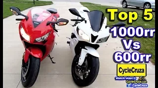 Top 5 Reasons CBR1000rr is BETTER Than CBR600rr | MotoVlog