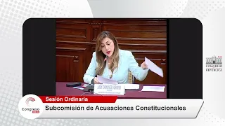 SUBCOMISIÓN DE ACUSACIONES CONSTITUCIONALES | 29/03/23