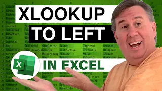 Excel VLOOKUP Enhanced: Easier VLOOKUP to the Left With XLOOKUP - Episode 2302